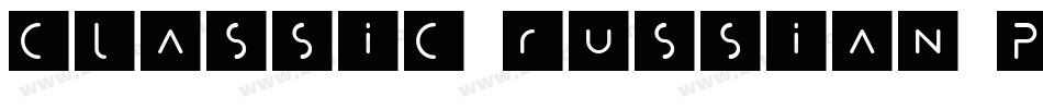 Classic Russian Plain 001.001字体转换